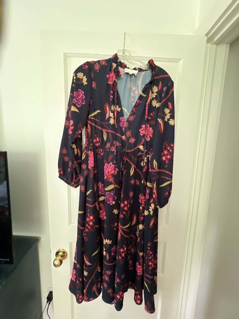 Cara Cara Madison Floral Chiffon Midi Dress
